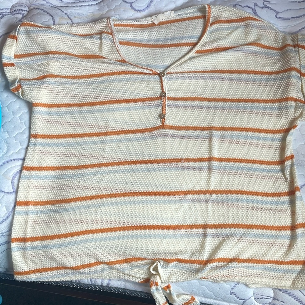 Worn once, in good condition, knit material